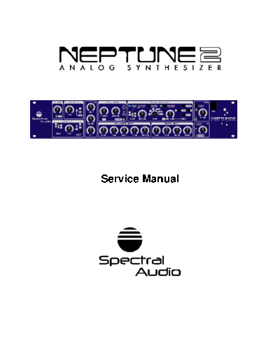 Spectral Audio SPECTRAL AUDIO neptune2servicemanual  . Rare and Ancient Equipment Spectral Audio SPECTRAL AUDIO neptune2servicemanual.pdf
