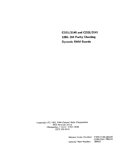 centralData CD21-2140 mem  . Rare and Ancient Equipment centralData centralData_CD21-2140_mem.pdf