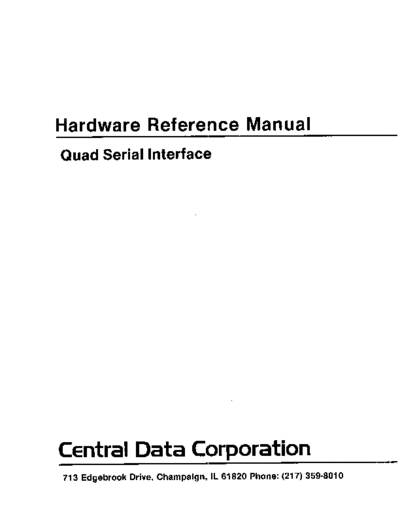 centralData centralData multibusQuadSer  . Rare and Ancient Equipment centralData centralData_multibusQuadSer.pdf