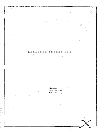 chi ZA-3897 Extended Memory CPU Schematic  . Rare and Ancient Equipment chi ZA-3897_Extended_Memory_CPU_Schematic.pdf