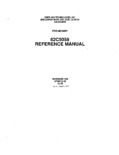 chipsAndTech 82C5058 SCSI Controller Nov89  . Rare and Ancient Equipment chipsAndTech 82C5058_SCSI_Controller_Nov89.pdf