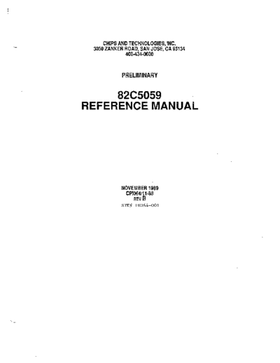 chipsAndTech 82C5059 AT Disk Controller Nov89  . Rare and Ancient Equipment chipsAndTech 82C5059_AT_Disk_Controller_Nov89.pdf