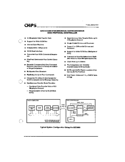chipsAndTech 82C5086 Synchonous SCSI Controller Brochure  . Rare and Ancient Equipment chipsAndTech 82C5086_Synchonous_SCSI_Controller_Brochure.pdf
