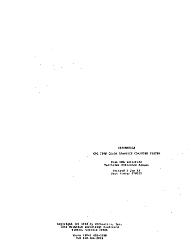 chromatics 070225 CGC 7900 Disk DMA Interface Jun83  . Rare and Ancient Equipment chromatics 070225_CGC_7900_Disk_DMA_Interface_Jun83.pdf