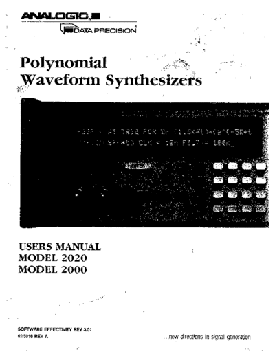 analogic ANALOGIC2020  . Rare and Ancient Equipment analogic ANALOGIC2020.pdf
