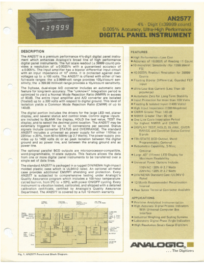 analogic AN2577  . Rare and Ancient Equipment analogic Analogic AN2577.pdf