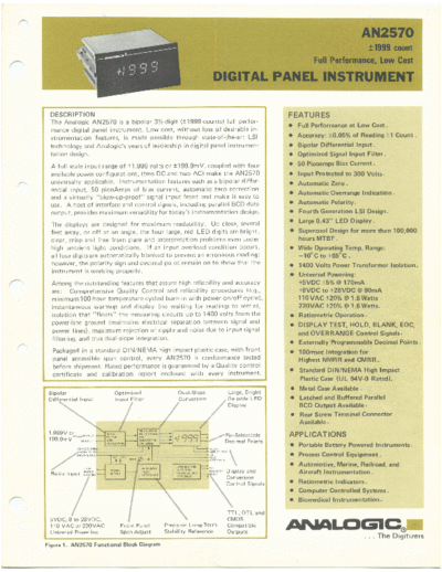 analogic Analogic AN2570  . Rare and Ancient Equipment analogic Analogic AN2570.pdf