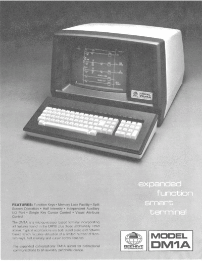 beehive BM1912RAM08-B Model DM1A Data Sheet March1980  . Rare and Ancient Equipment beehive BM1912RAM08-B_Model_DM1A_Data_Sheet_March1980.pdf