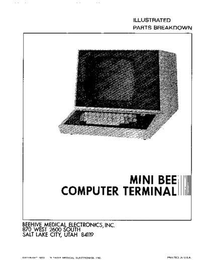 beehive MiniBee IPB Mar74  . Rare and Ancient Equipment beehive MiniBee_IPB_Mar74.pdf
