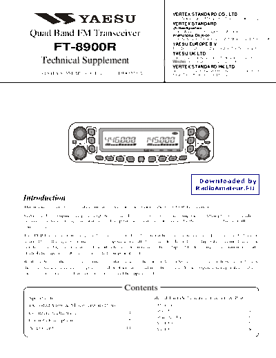 YAESU FT8900R  YAESU FT8900R.pdf