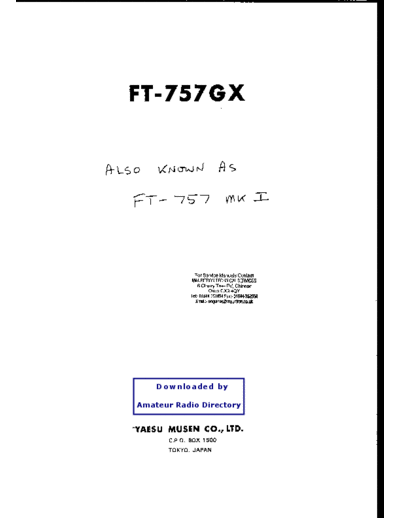 YAESU FT757GX  YAESU FT757GX.pdf