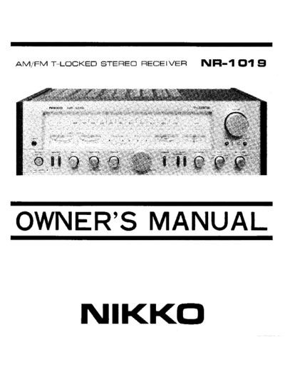 NIKKO hfe nikko nr-1019 en  NIKKO Audio NR-1019 hfe_nikko_nr-1019_en.pdf
