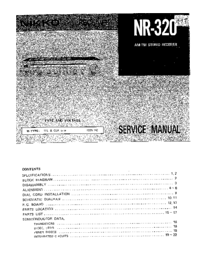 NIKKO hfe nikko nr-320 service  NIKKO Audio NR-320 hfe_nikko_nr-320_service.pdf