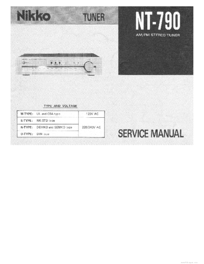 NIKKO hfe nikko nt-790 schematic  NIKKO Audio NT-790 hfe_nikko_nt-790_schematic.pdf