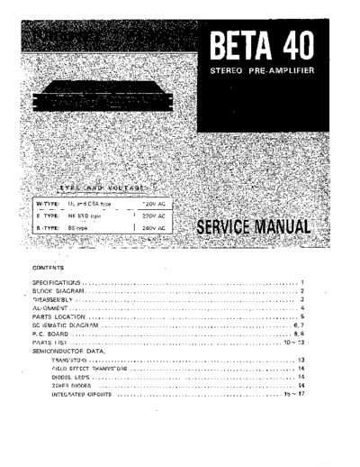 NIKKO hfe nikko beta 40 service en  NIKKO Audio Beta 40 hfe_nikko_beta_40_service_en.pdf