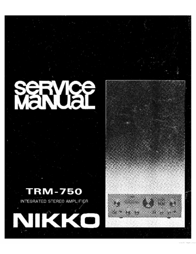 NIKKO hfe   trm-750 schematic  NIKKO Audio TRM-750 hfe_nikko_trm-750_schematic.pdf