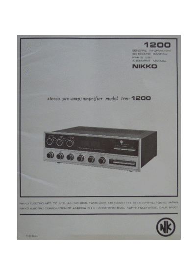 NIKKO hfe nikko trm-1200 service en  NIKKO Audio TRM-1200 hfe_nikko_trm-1200_service_en.pdf