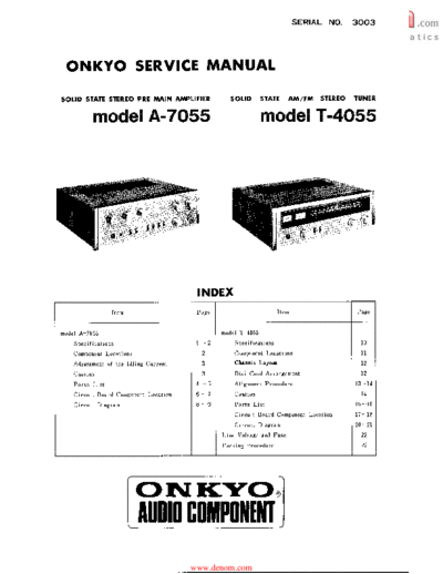 ONKYO Onkyo-A-4055-Service-Manual  ONKYO Audio A-4055 Onkyo-A-4055-Service-Manual.pdf