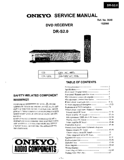 ONKYO hfe onkyo dr-s2-0 service en incomplete  ONKYO Audio DR-S2.0 hfe_onkyo_dr-s2-0_service_en_incomplete.pdf