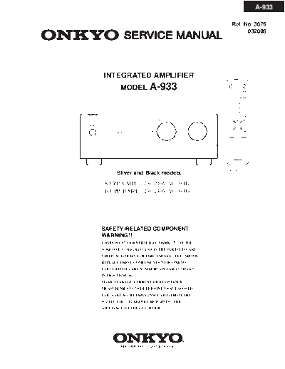 ONKYO hfe onkyo a-933 service en  ONKYO Audio A-933 hfe_onkyo_a-933_service_en.pdf