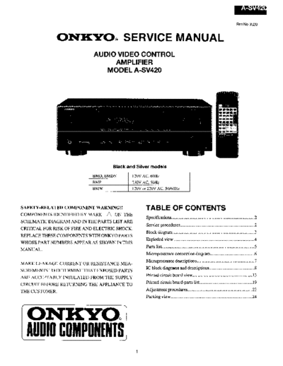 ONKYO hfe onkyo a-sv420 service en  ONKYO Audio A-SV420 hfe_onkyo_a-sv420_service_en.pdf