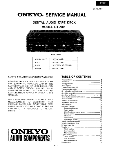 ONKYO   service-man onkyo dt-901  ONKYO Audio DT-901 __service-man_onkyo_dt-901.pdf