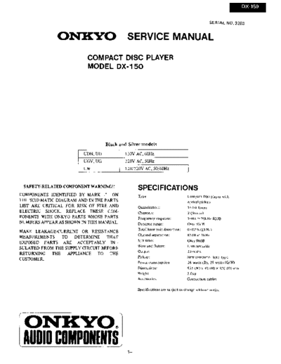 ONKYO hfe onkyo dx-150 service en  ONKYO Audio DX-150 hfe_onkyo_dx-150_service_en.pdf