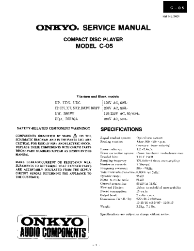 ONKYO -C-05-Service-Manual  ONKYO Audio C-05 Onkyo-C-05-Service-Manual.pdf