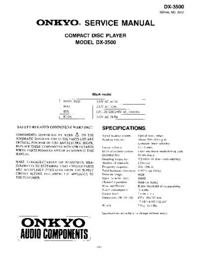 ONKYO hfe   dx-3500 service en  ONKYO Audio DX-3500 hfe_onkyo_dx-3500_service_en.pdf