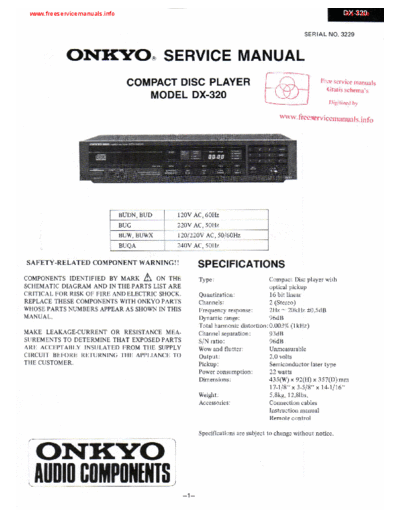 ONKYO onkyo dx 320  ONKYO Audio DX-320 onkyo_dx_320.pdf