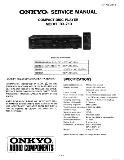 ONKYO hfe onkyo dx-710 service en  ONKYO Audio DX-710 hfe_onkyo_dx-710_service_en.pdf