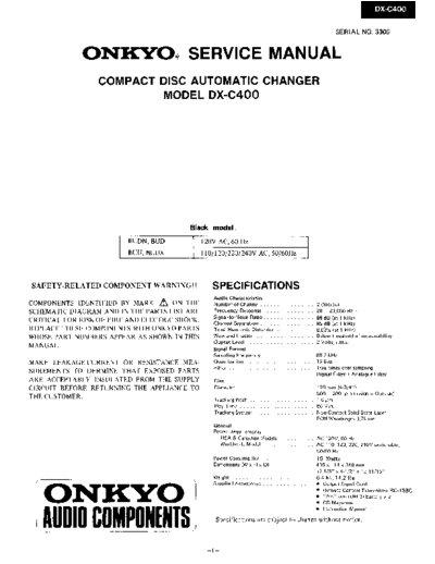 ONKYO hfe onkyo dx-c400 service en  ONKYO Audio DX-C400 hfe_onkyo_dx-c400_service_en.pdf