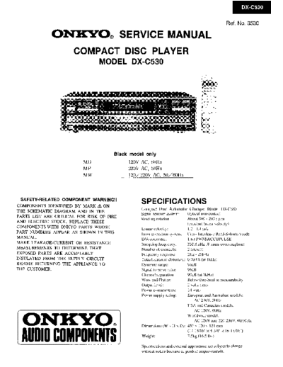 ONKYO hfe onkyo dx-c530 service en  ONKYO Audio DX-C530 hfe_onkyo_dx-c530_service_en.pdf