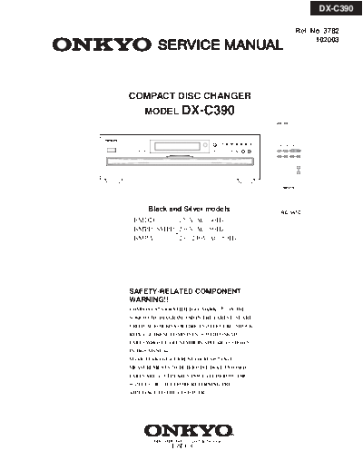 ONKYO hfe onkyo dx-c390 service en  ONKYO Audio DX-C390 hfe_onkyo_dx-c390_service_en.pdf