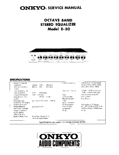 ONKYO ONKYO+E-30  ONKYO Audio E-30 ONKYO+E-30.pdf