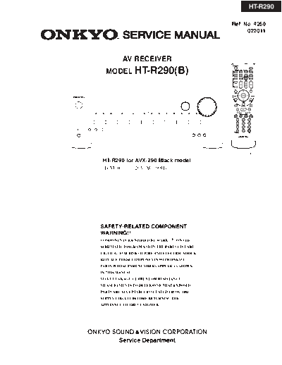 ONKYO hfe onkyo ht-r290 service en  ONKYO Audio HT-R290 hfe_onkyo_ht-r290_service_en.pdf