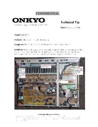 ONKYO ht r330 disassembly for troubleshooting 205  ONKYO Audio HT-R330 ht_r330_disassembly_for_troubleshooting_205.pdf
