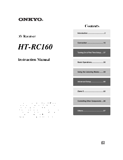 ONKYO hfe onkyo ht-rc160 en  ONKYO Audio HT-RC160 hfe_onkyo_ht-rc160_en.pdf