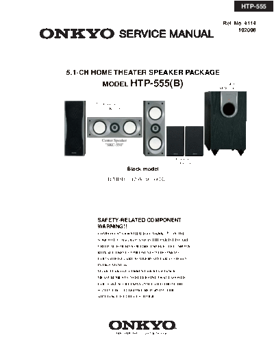 ONKYO hfe onkyo htp-555 service en  ONKYO Audio HTP-555 hfe_onkyo_htp-555_service_en.pdf