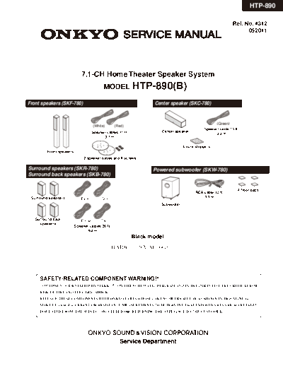 ONKYO hfe onkyo htp-890 service en  ONKYO Audio HTP-890 hfe_onkyo_htp-890_service_en.pdf