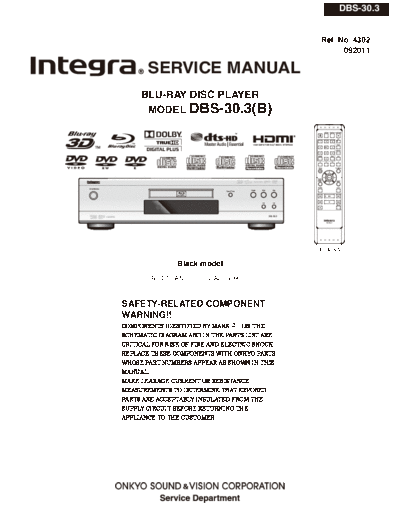 ONKYO onkyo integra dbs-30.3 b  ONKYO Audio Integra DBS-30.3 B onkyo_integra_dbs-30.3_b.pdf
