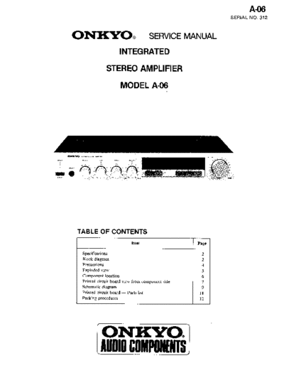 ONKYO Onkyo A06  ONKYO Audio T-06 Onkyo A06.pdf