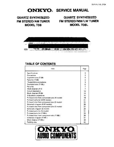 ONKYO T08sm  ONKYO Audio T-08 Onkyo T08sm.pdf