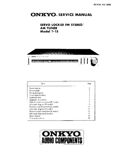 ONKYO Onkyo T15  ONKYO Audio T-15 Onkyo T15.pdf