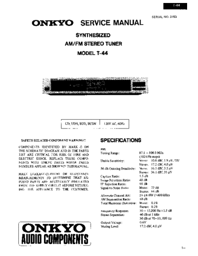 ONKYO hfe onkyo t-44 service  ONKYO Audio T-44 hfe_onkyo_t-44_service.pdf