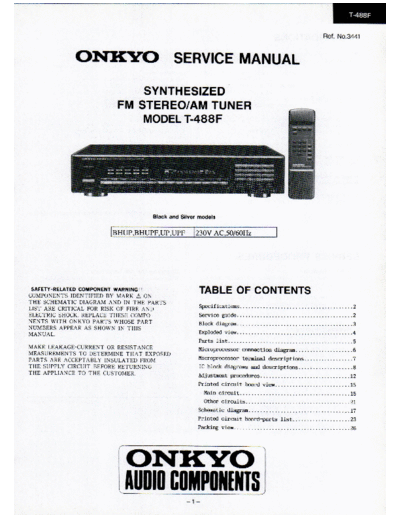 ONKYO hfe onkyo t-488f service en  ONKYO Audio T-488F hfe_onkyo_t-488f_service_en.pdf