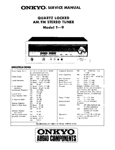 ONKYO T9  ONKYO Audio T-9 Onkyo T9.pdf