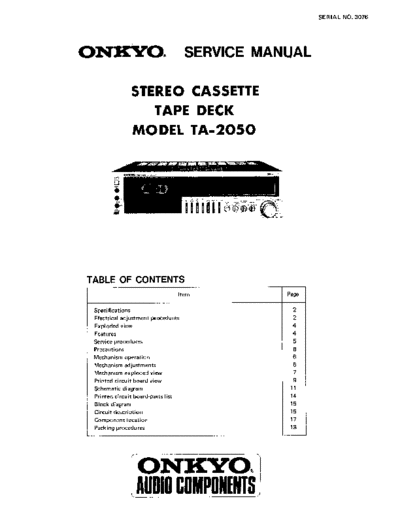 ONKYO hfe onkyo ta-2050 service  ONKYO Audio TA-2050 hfe_onkyo_ta-2050_service.pdf