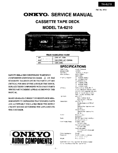 ONKYO hfe onkyo ta-6210 service  ONKYO Audio TA-6210 hfe_onkyo_ta-6210_service.pdf