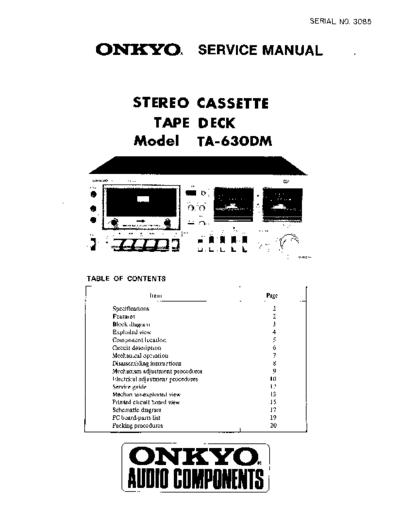ONKYO hfe onkyo ta-630dm service  ONKYO Audio TA-630DM hfe_onkyo_ta-630dm_service.pdf